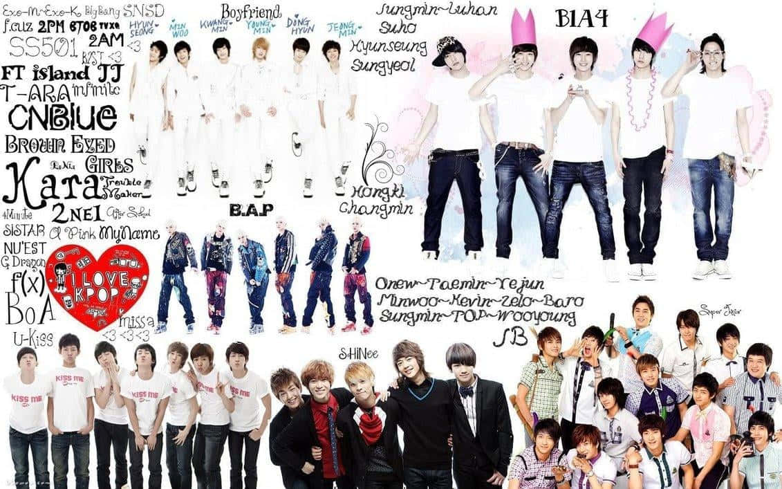Kpop-sterre se charisma op die verhoog Muurpapier