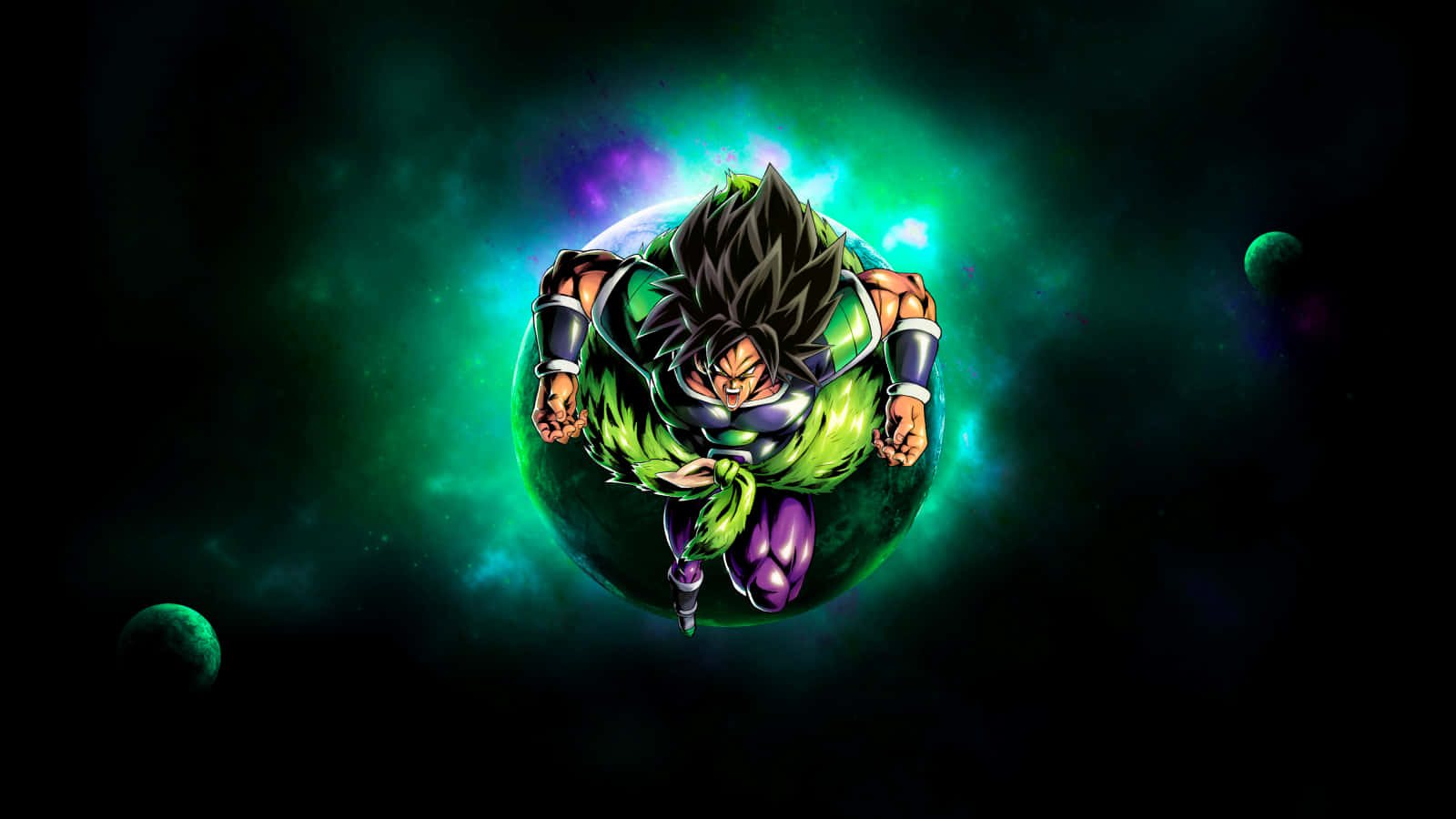 Krag van Super Saiyan Broly Ontketen in Dragon Ball Super: Broly Muurpapier