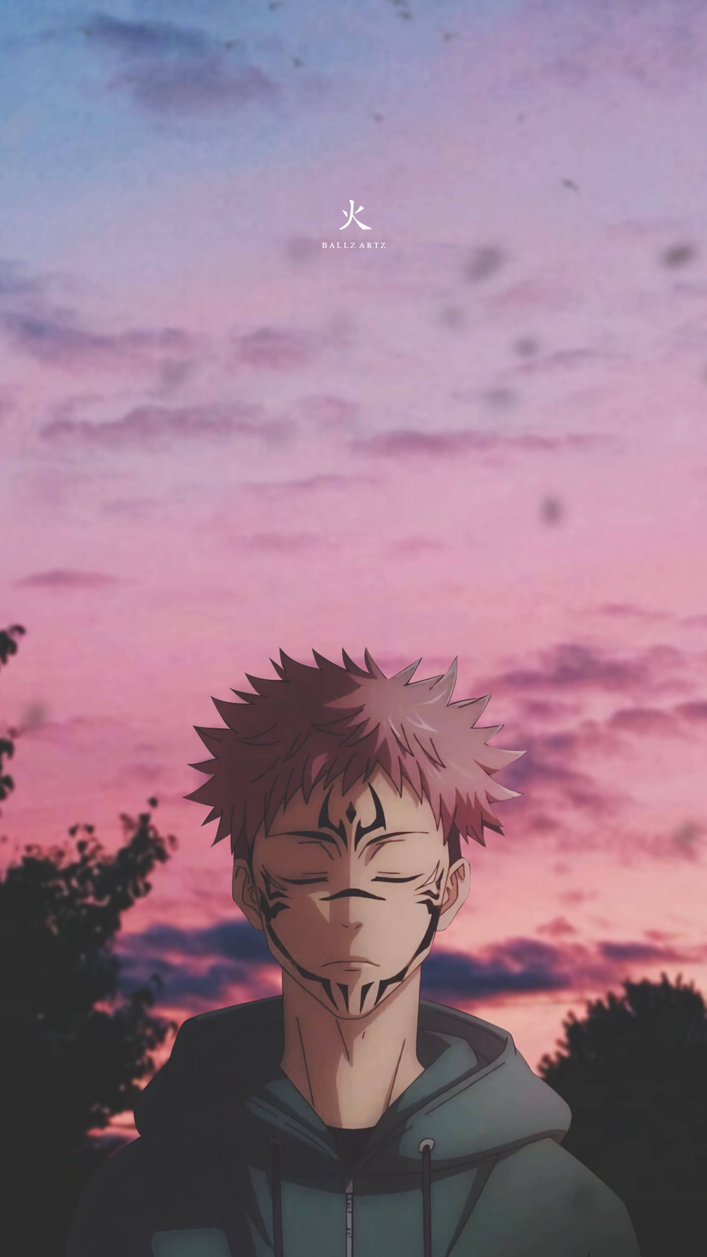 Krag wat met elke oproep ontketen word - Jujutsu Kaisen-foon Muurpapier