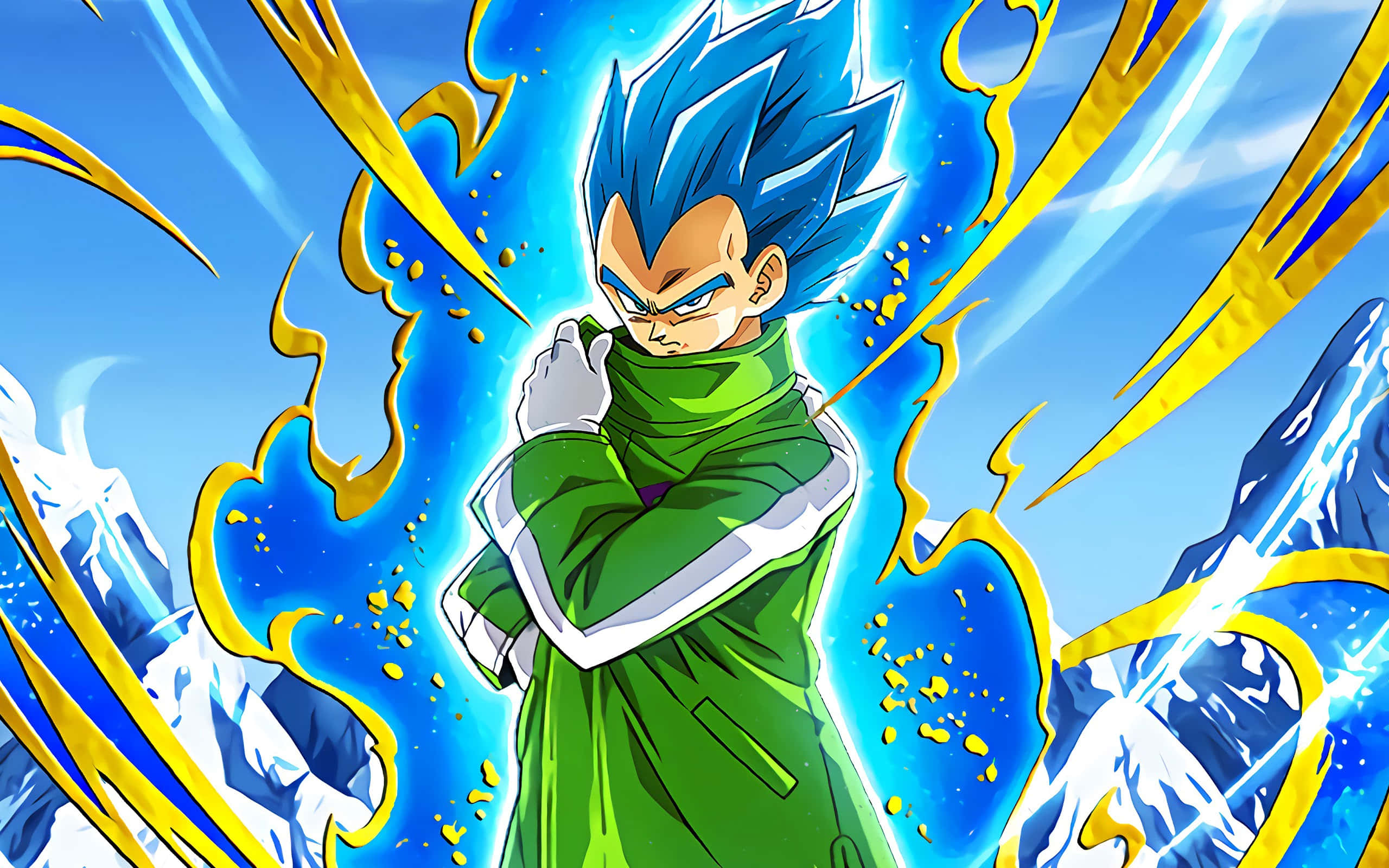 Kragtige & Plofbare Aksie Wag in Dragon Ball Super Broly Muurpapier