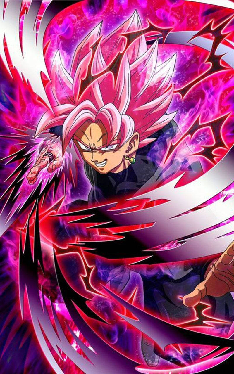Veg Swart Goku Foon — Koel GIF Muurpapier