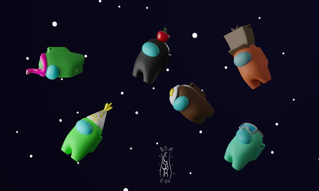 Kreatiewe Among US-spel met estetiese vibes Muurpapier