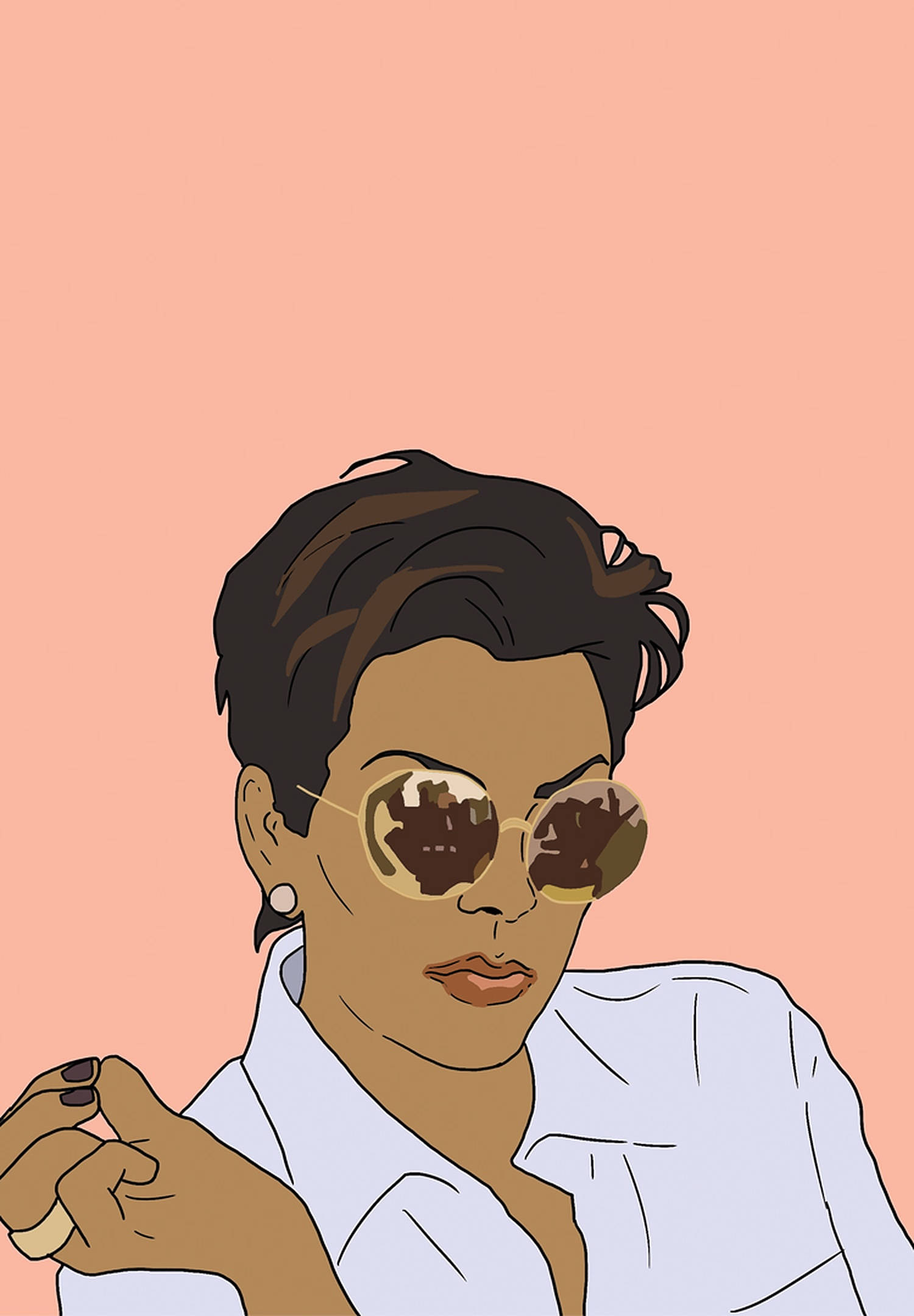 Kris Jenner Kuns Muurpapier