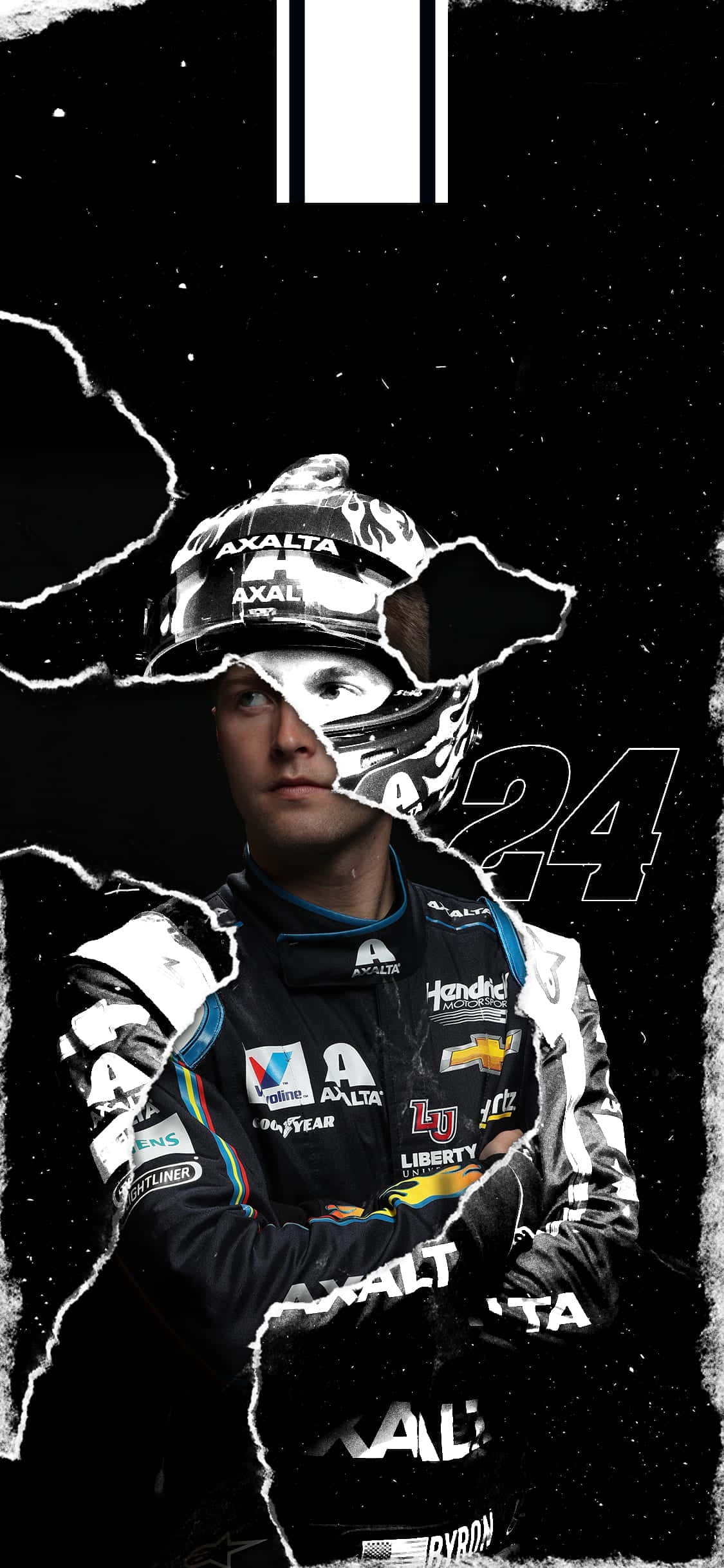 Kry daardie mededingende voorsprong met die NASCAR iPhone Muurpapier