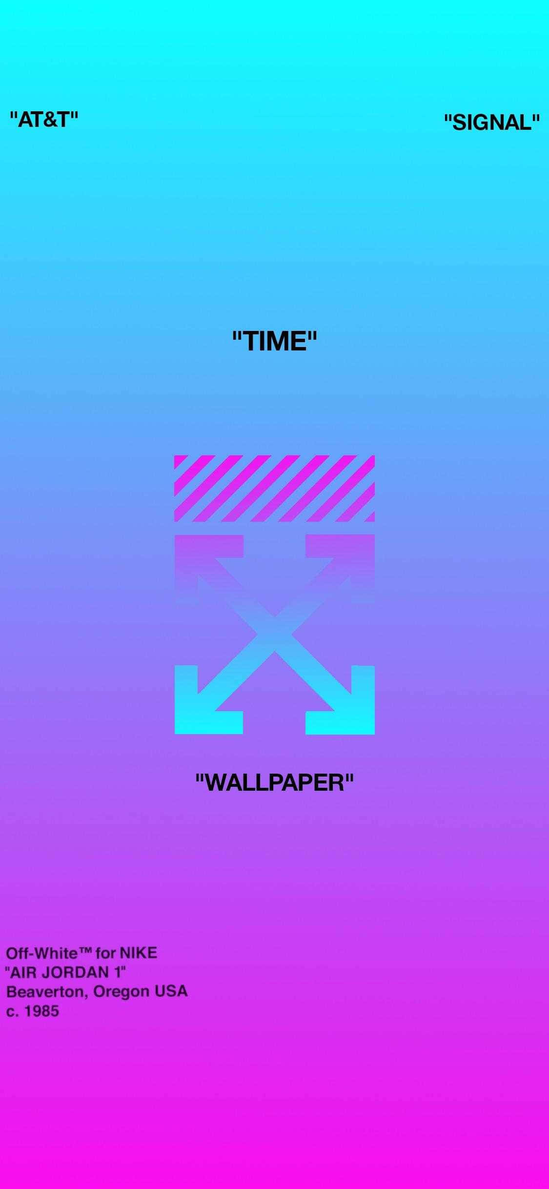 Kry die Nuutste Off White iPad Muurpapier