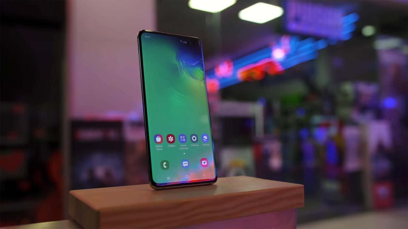 Kry die nuwe Galaxy S10 en ervaar ongeëwenaarde krag en ontwerp Muurpapier