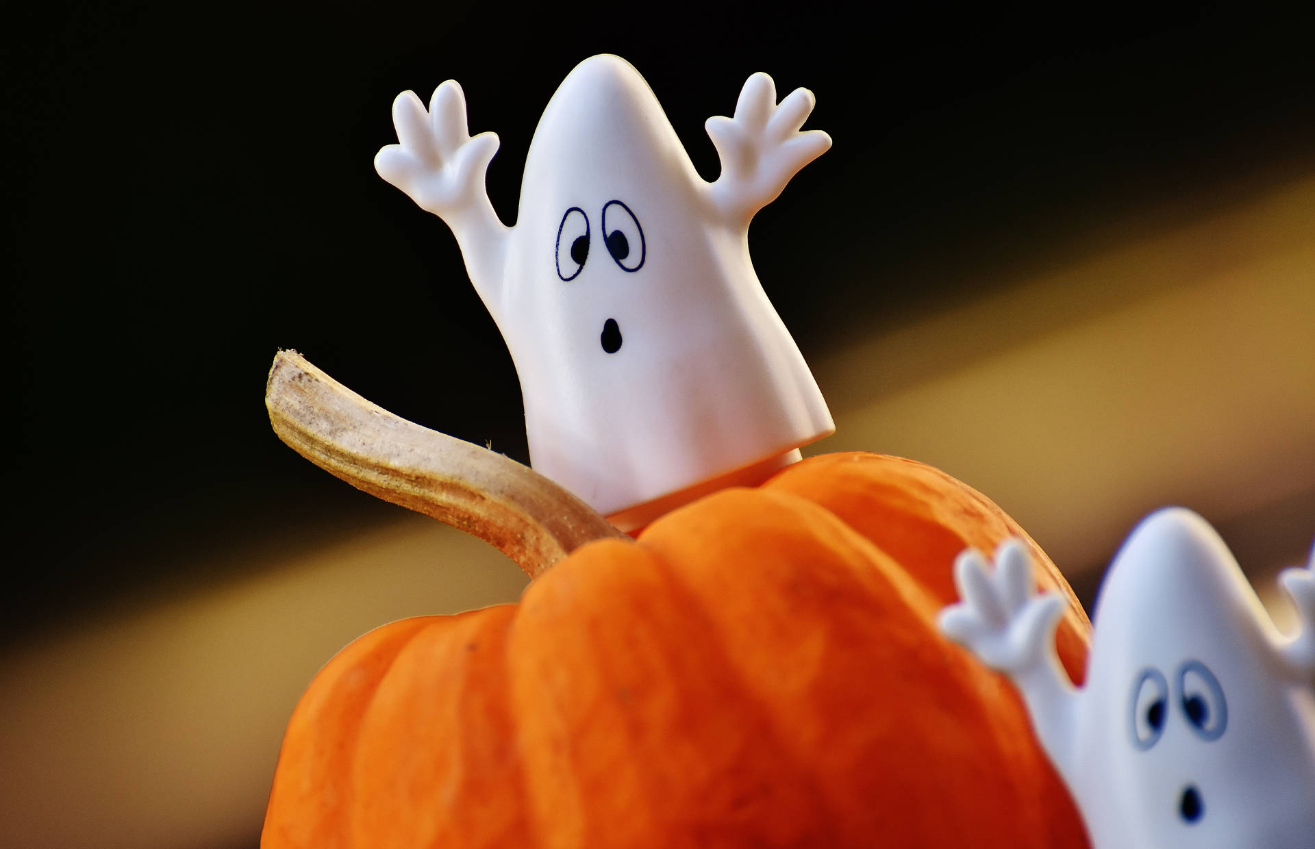 Halloween Spook Kombersbeeldjies-agtergrond