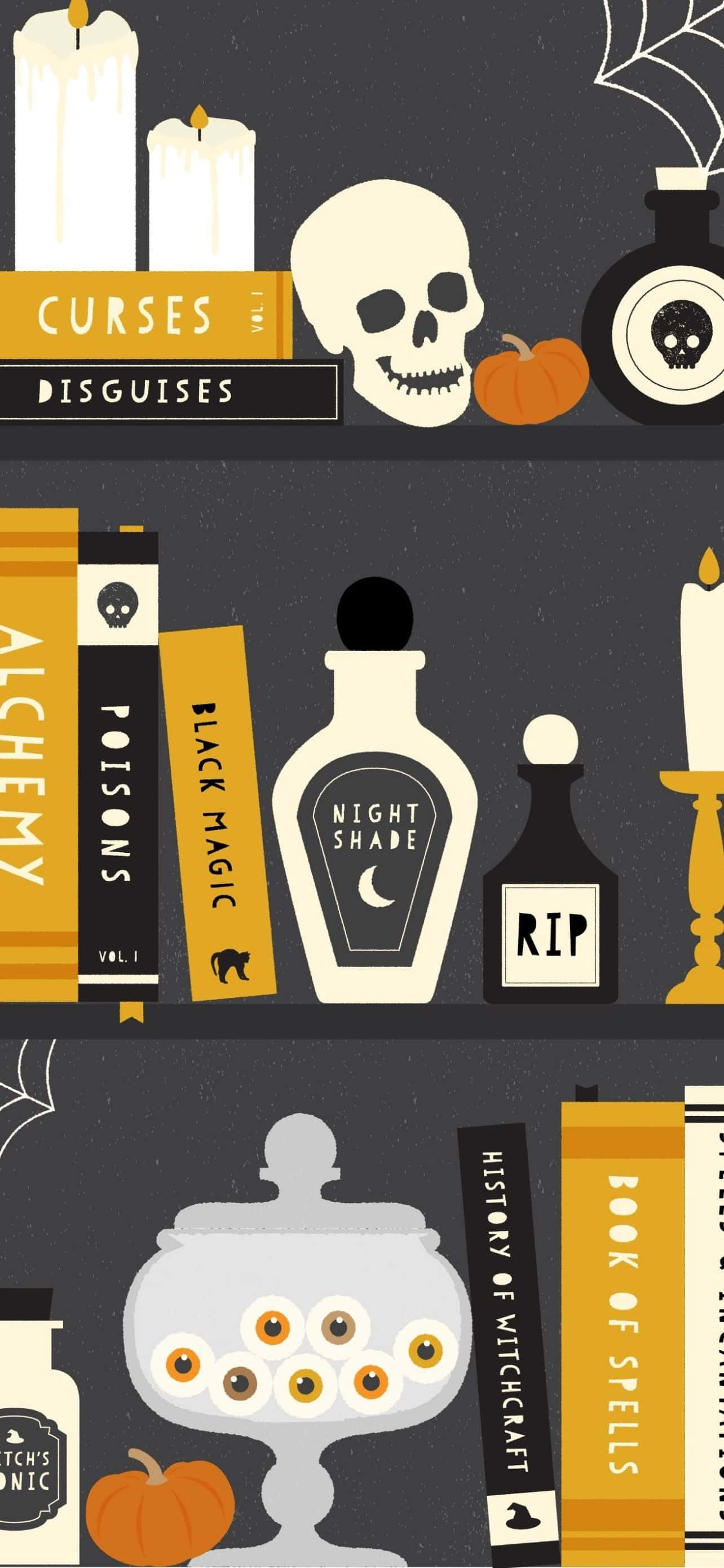 Kry jou grillerige vibe aan vir hierdie Halloween-seisoen met 'n iPhone! Muurpapier
