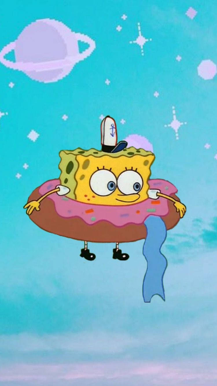 Oulike Estetiese Spongebob Spotprent agtergrond.