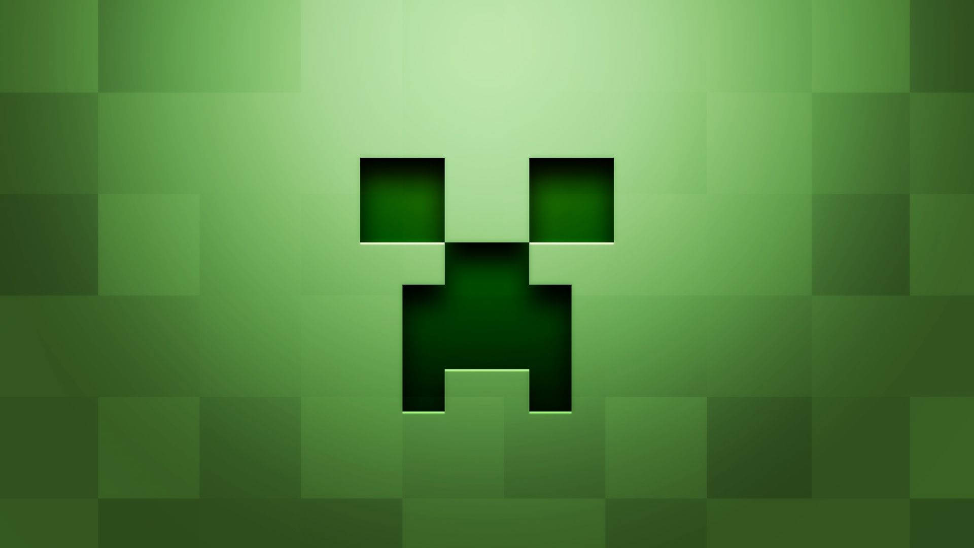 Minecraft Creeper Gesig Karakter Pixels agtergrond