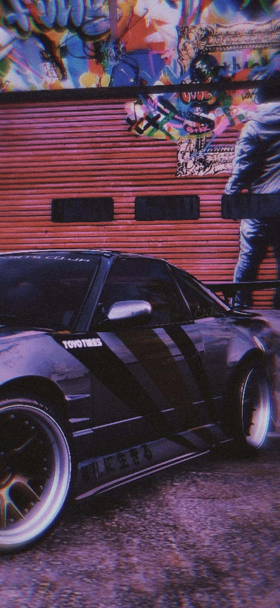 Kry jou vinnige resies adrenalienstorm met Need For Speed Heat op iPhone Xs. Muurpapier
