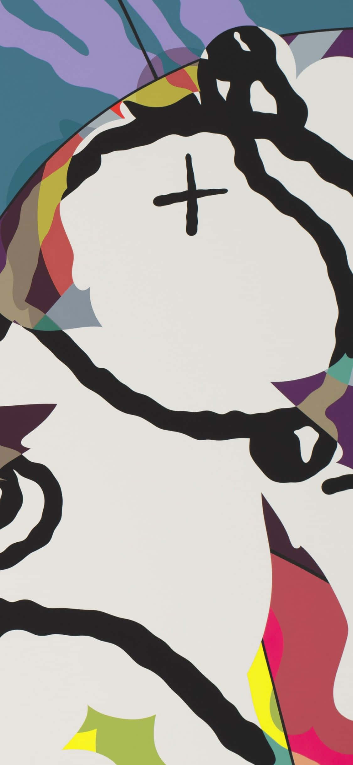 Kry KAWS en pasmaak jou iPhone Muurpapier