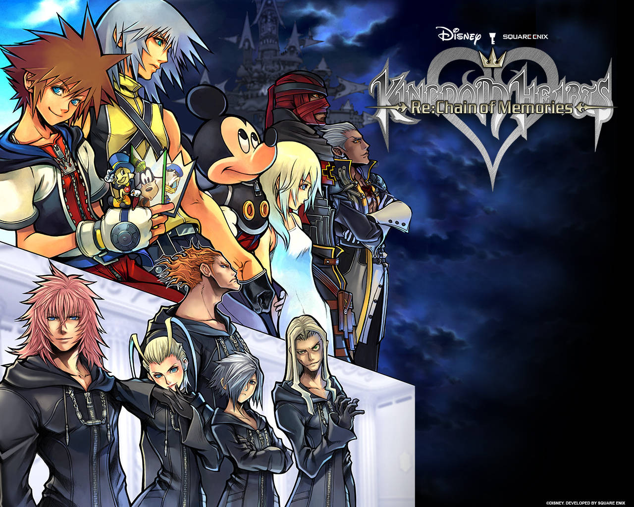 Kuns met Kingdom Heart-logo-vertoning
