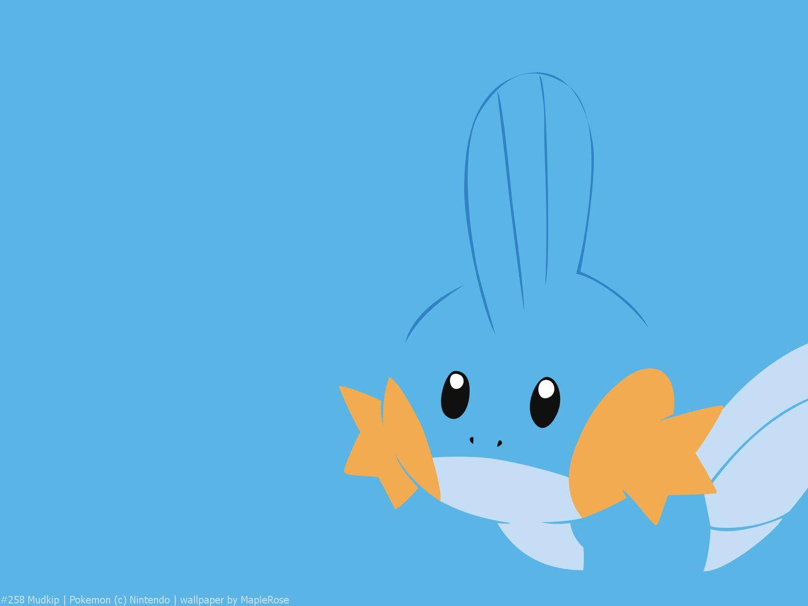 Kuns van Hartseer Mudkip Muurpapier