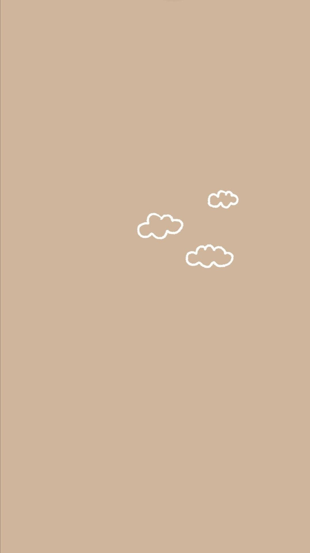 Kunsclip van Beige Minimalisties Muurpapier