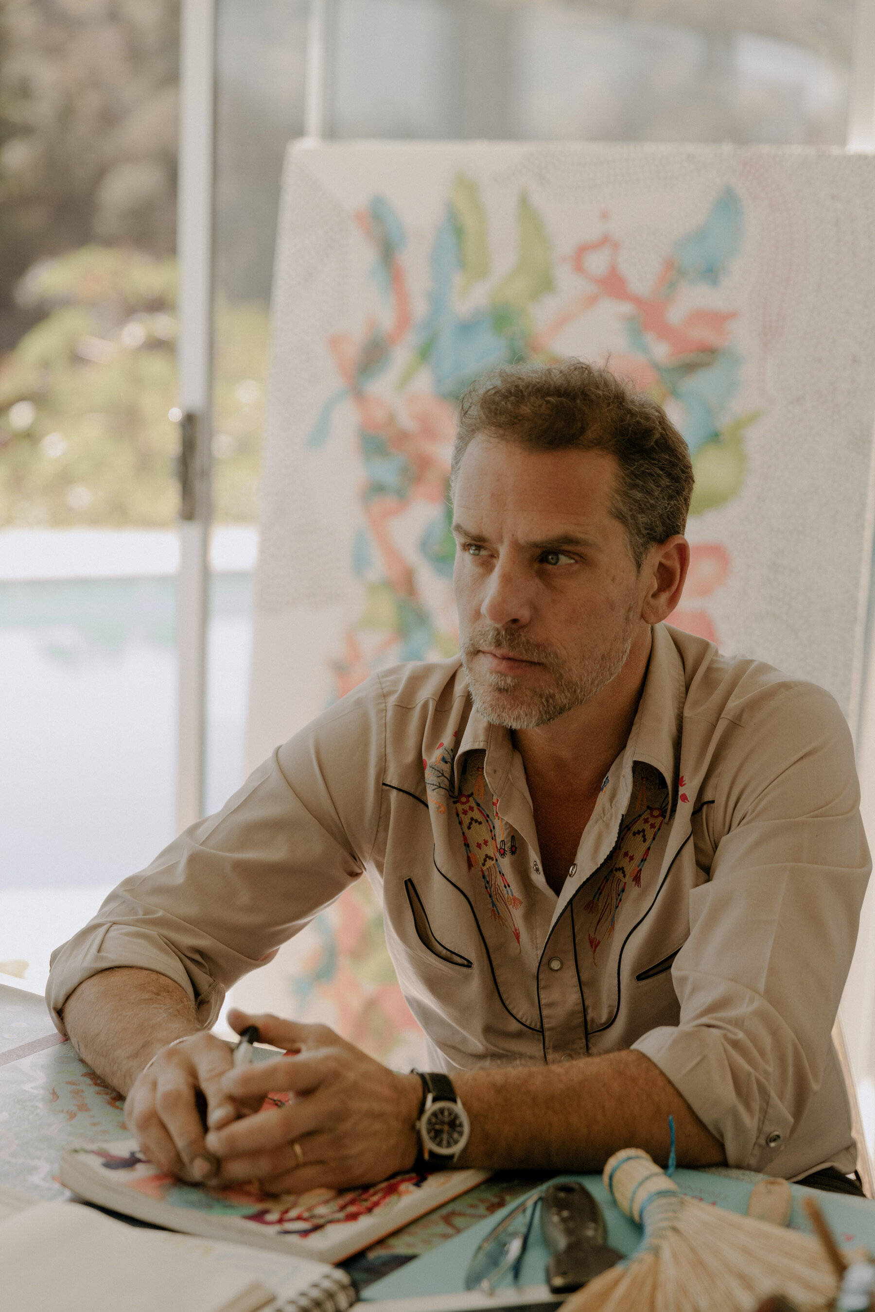 Kunstenaar Hunter Biden Muurpapier