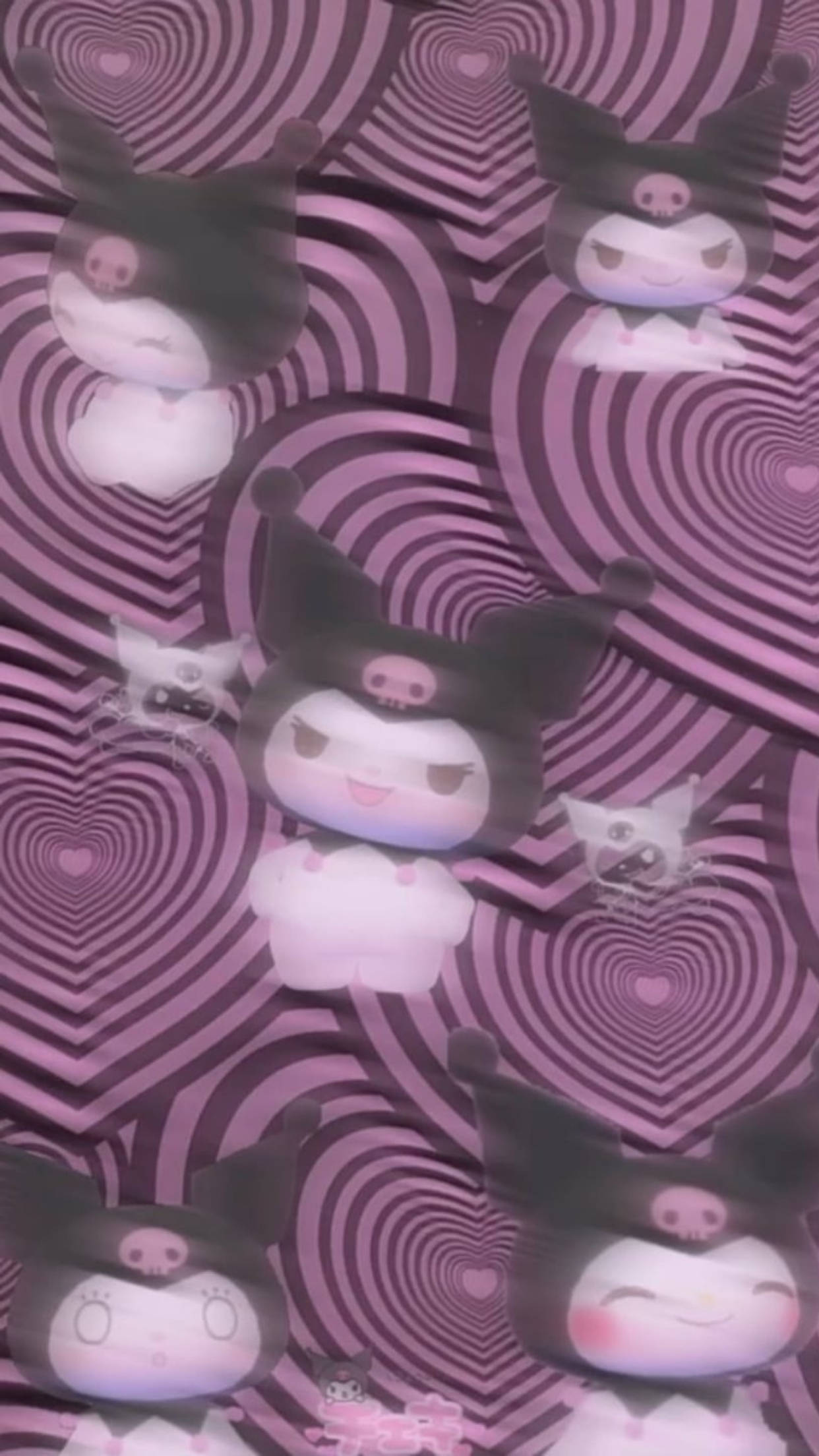 Kuromi Donker Alternatiewe Estetika Muurpapier