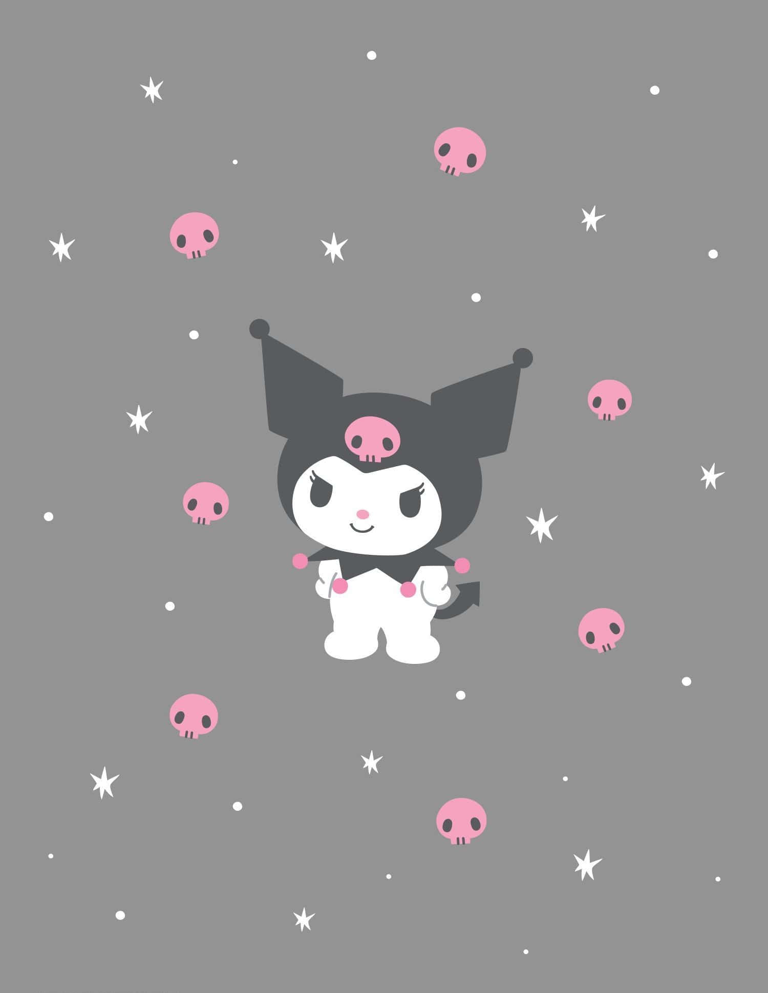 Kuromi iPhone Skulls & Sterre Muurpapier