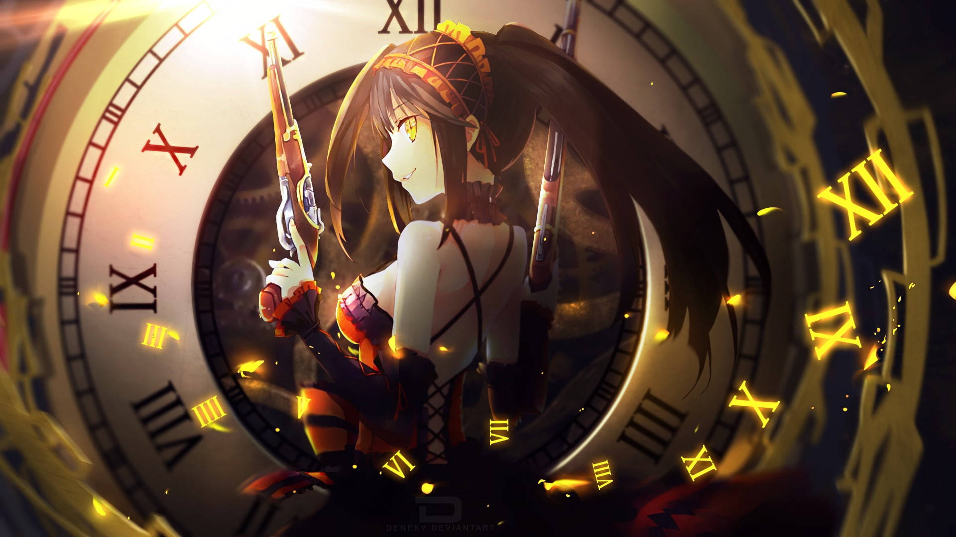 Kurumi Date A Live Tyd Muurpapier