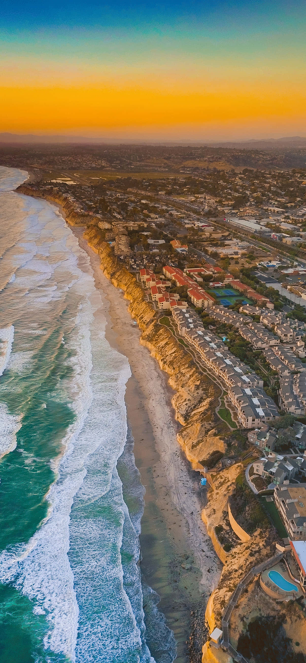Kusstrand In San Diego iPhone Muurpapier