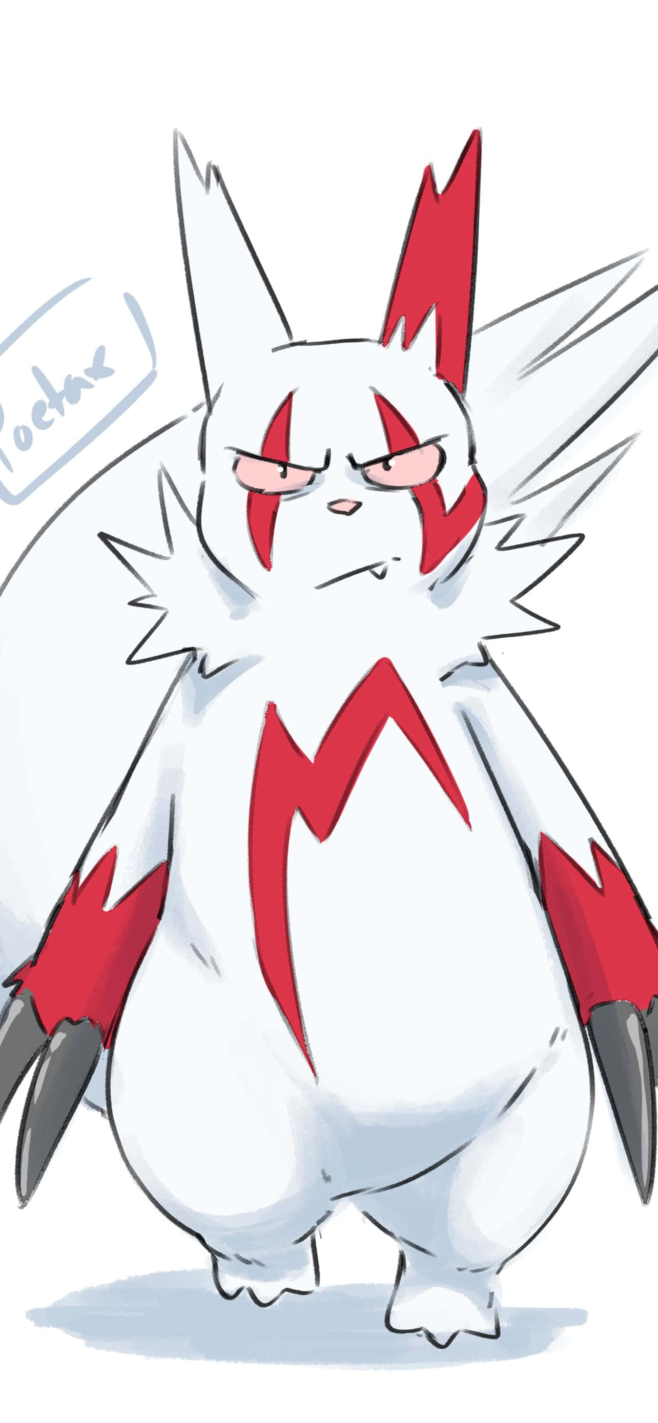 Kwaai Gesig Van Zangoose Muurpapier