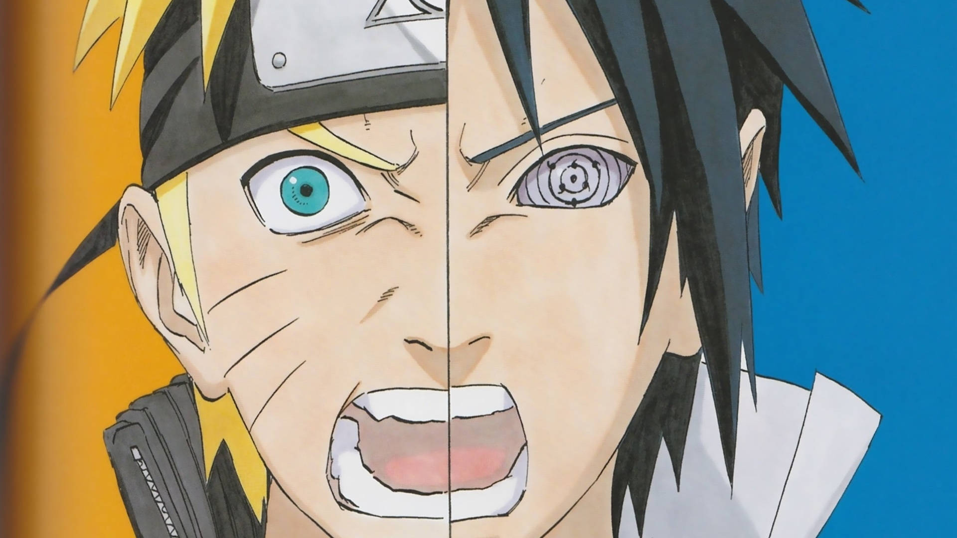 Kwaai Naruto En Sasuke Muurpapier