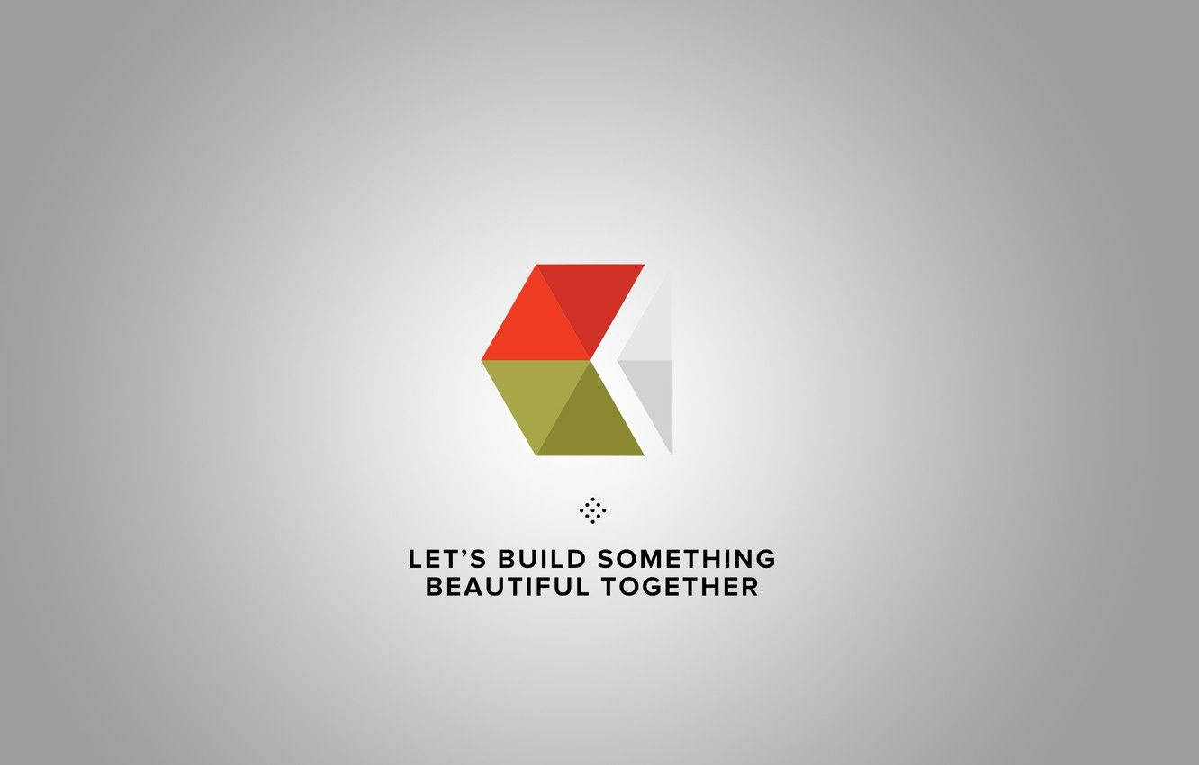 Kweek kreatiwiteit: VSCO Meetkundige Logo Muurpapier