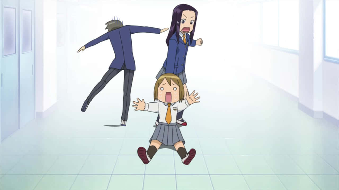 Kyk na die snaakse anime! Muurpapier