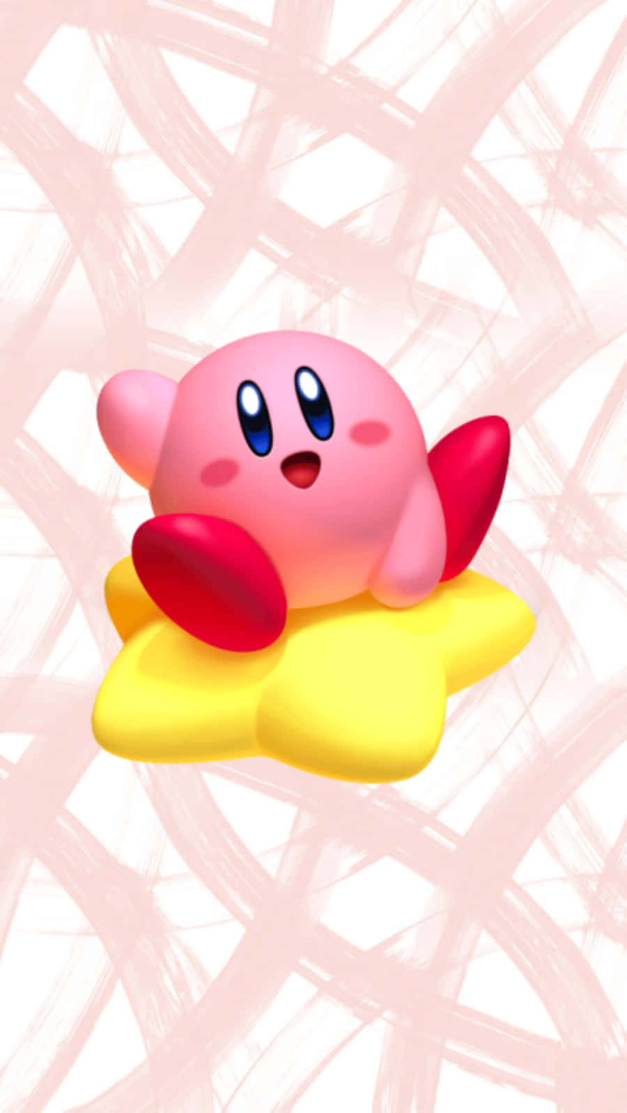 Kyk na hierdie oulike Kirby-karakter! Muurpapier
