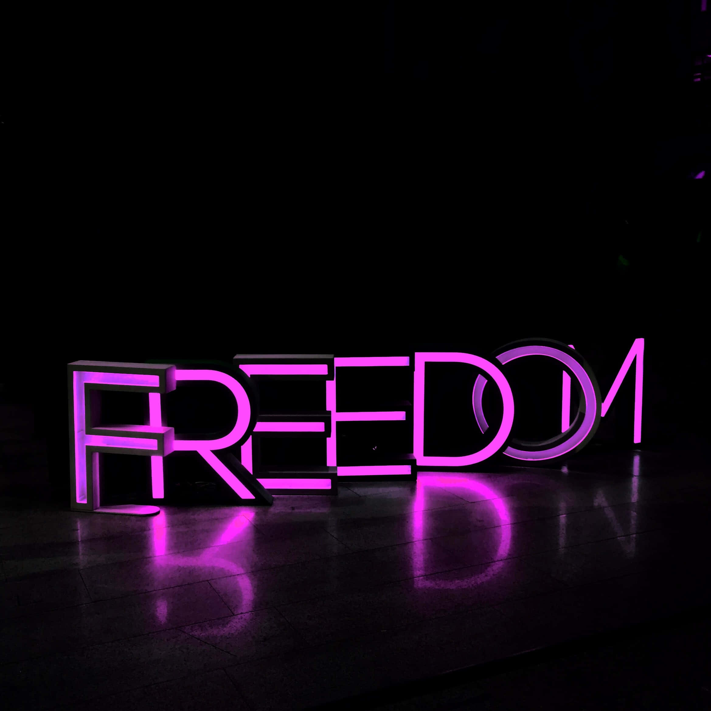 Kyk Na Hierdie Wonderlike Pers Neon Agtergrond! Muurpapier