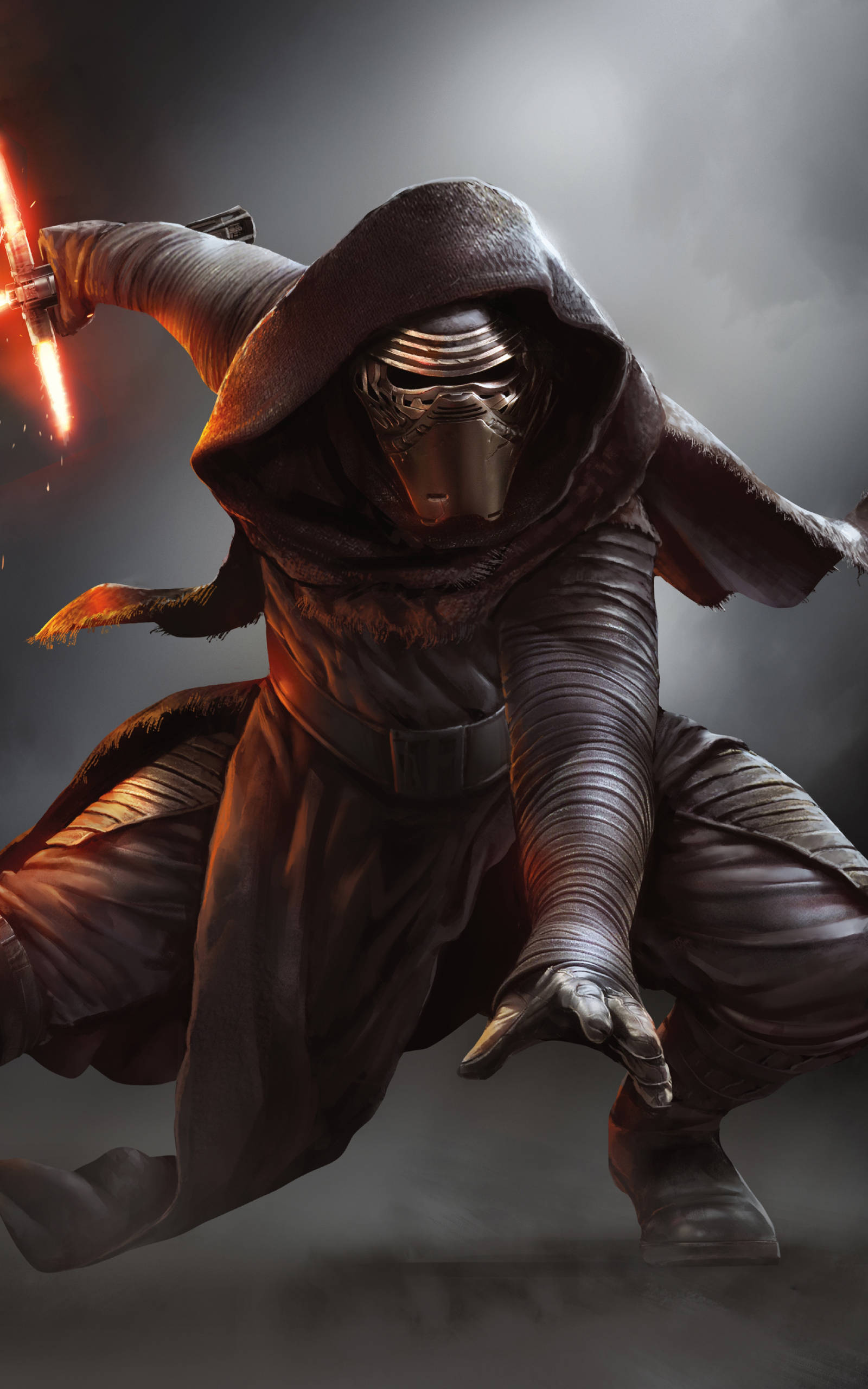 Kylo Ren Wapenrusting Star Wars Tabletagtergrond Muurpapier