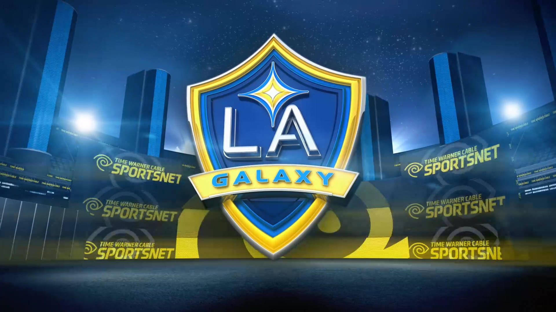 LA Galaxy Digitale Kuns 3D Muurpapier