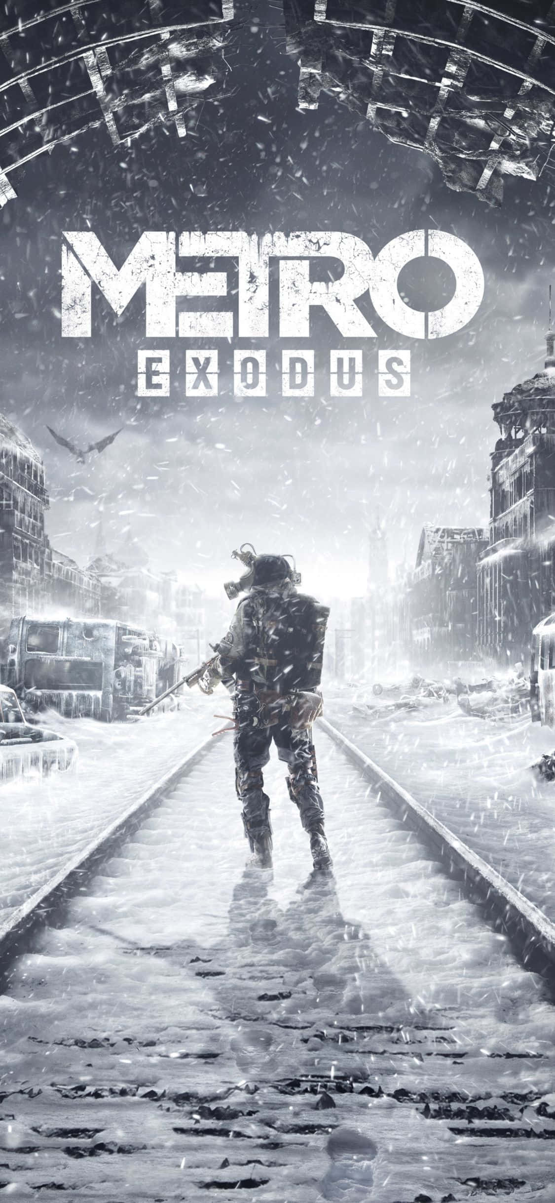 Laai jou pad na oorwinning met die iPhone X en Metro Exodus Muurpapier