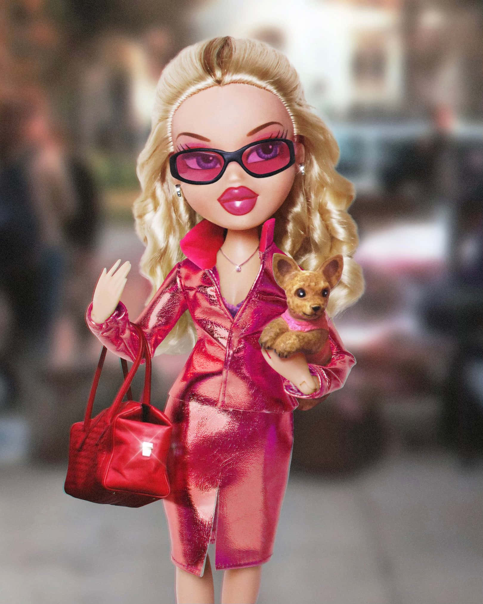 Laat die pret begin met hierdie koel Bratz estetiese ontwerpe Muurpapier