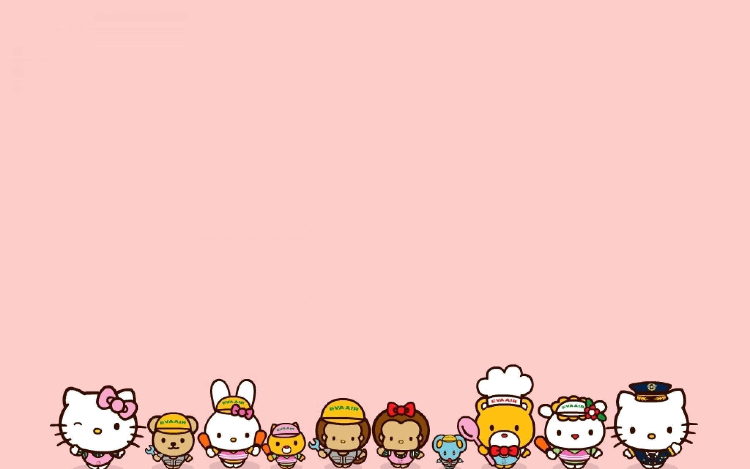 Laat die wêreld glimlag met Sanrio! Muurpapier