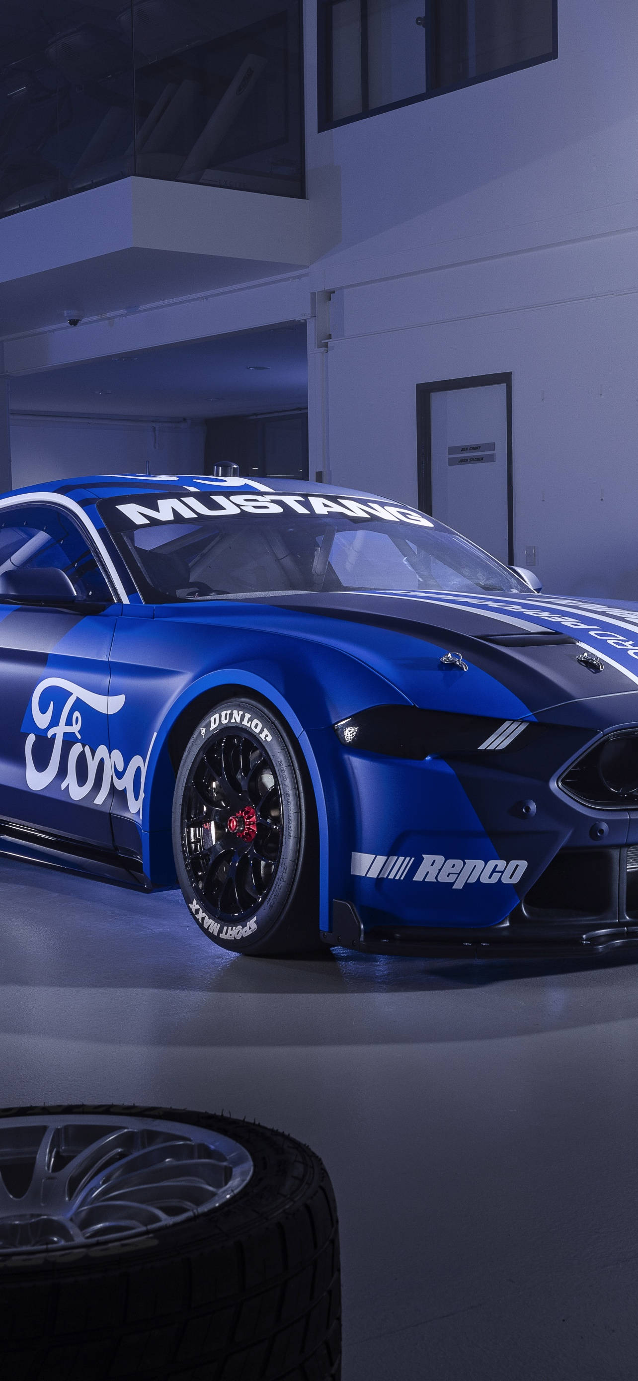Laat jou Cool Mustang die vertoning steel Muurpapier
