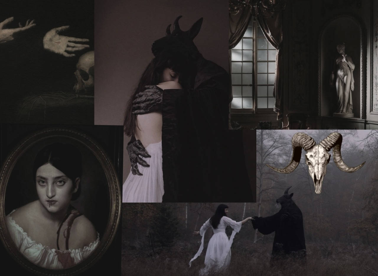 Laat jou innerlike goth helder skyn Muurpapier