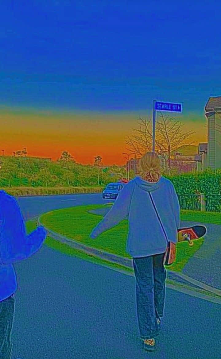 Laat jou innerlike indie vloei. Muurpapier