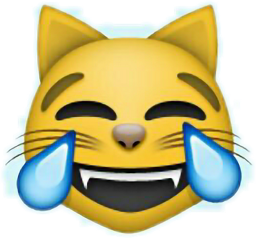 Laggende_ Kat_ Emoji_ Trone_ van_ Vreugde.PNG Muurpapier