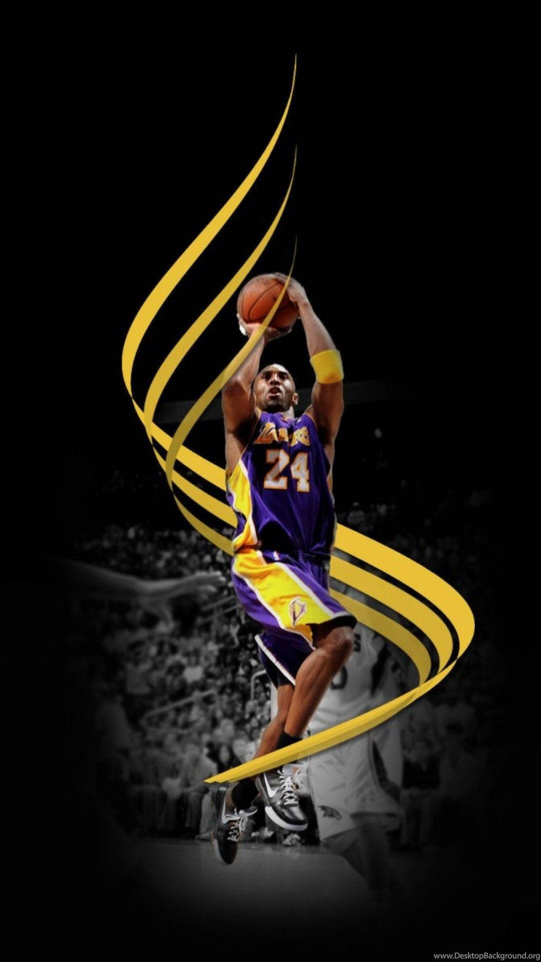 Lakers iPhone — Basketbal GIF Muurpapier