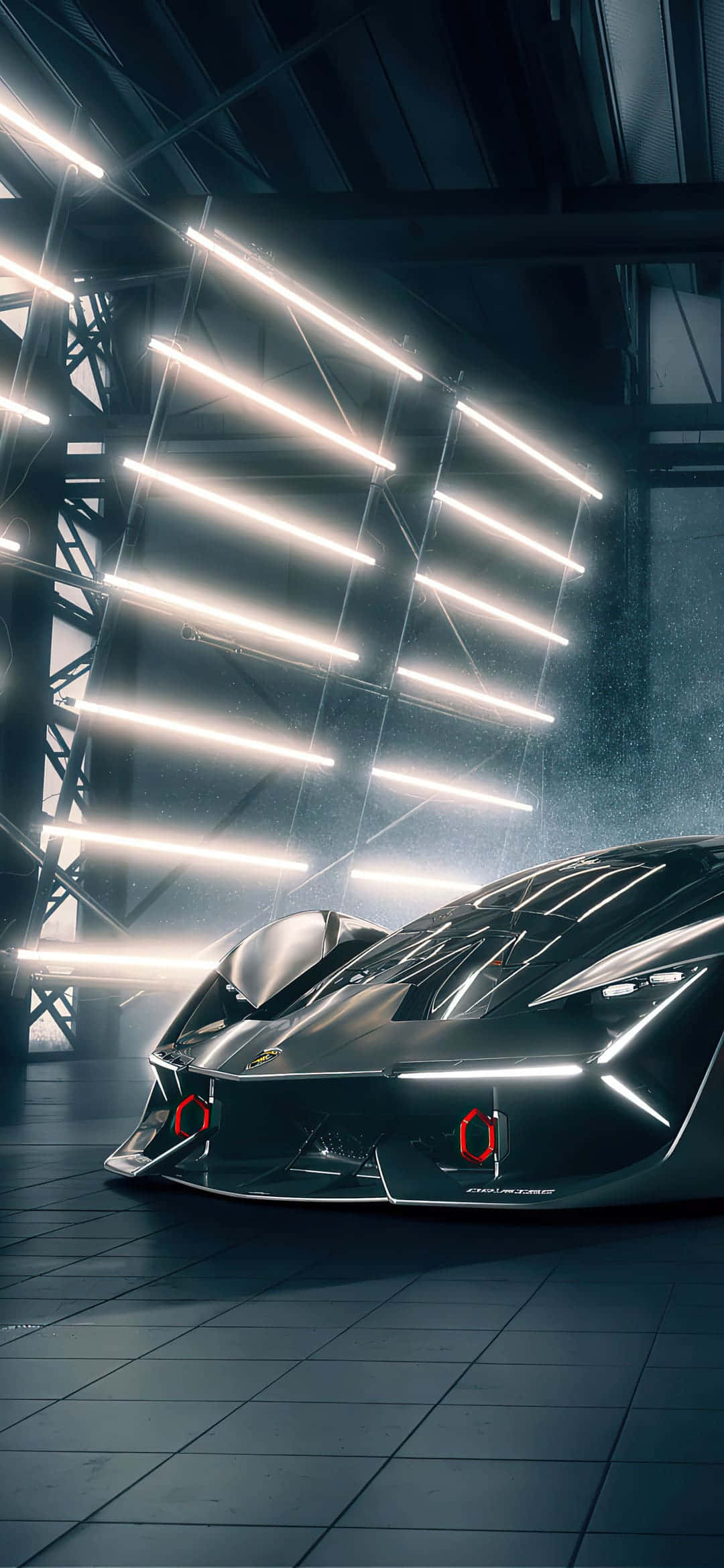 Lamborghini en Pixel 3xl kombineer klas en tegnologie Muurpapier