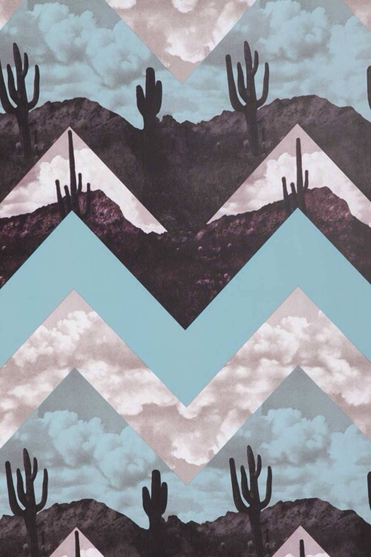 Landelike Westerse Chevrons Muurpapier