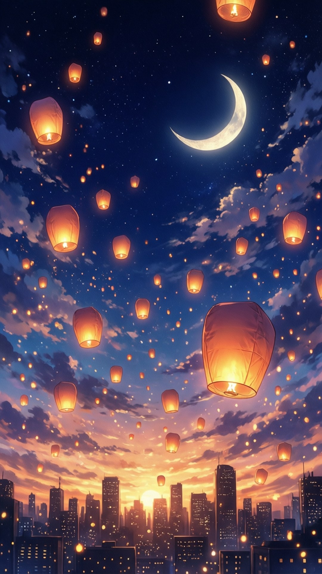 Lanternfeesnag Muurpapier
