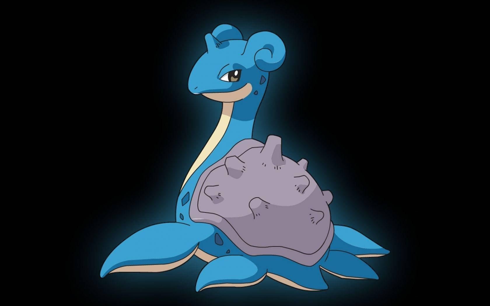 Lapras Swart Agtergrond Muurpapier
