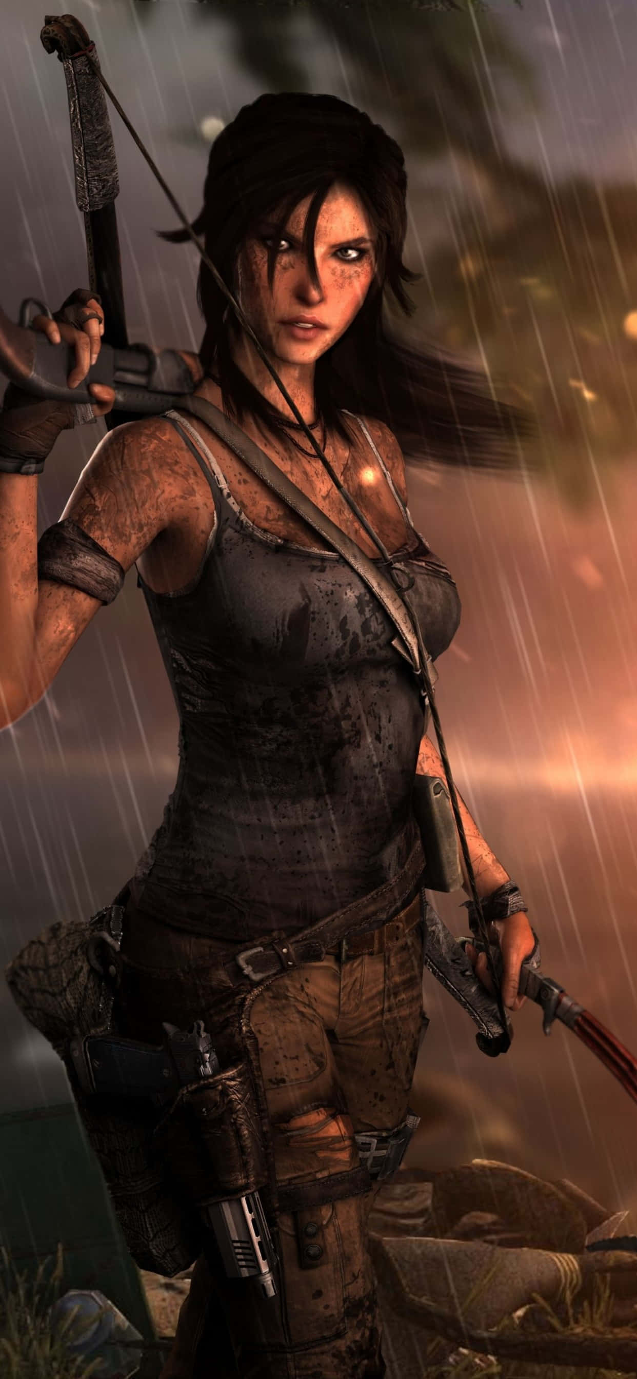 lara croft agtergronde Muurpapier