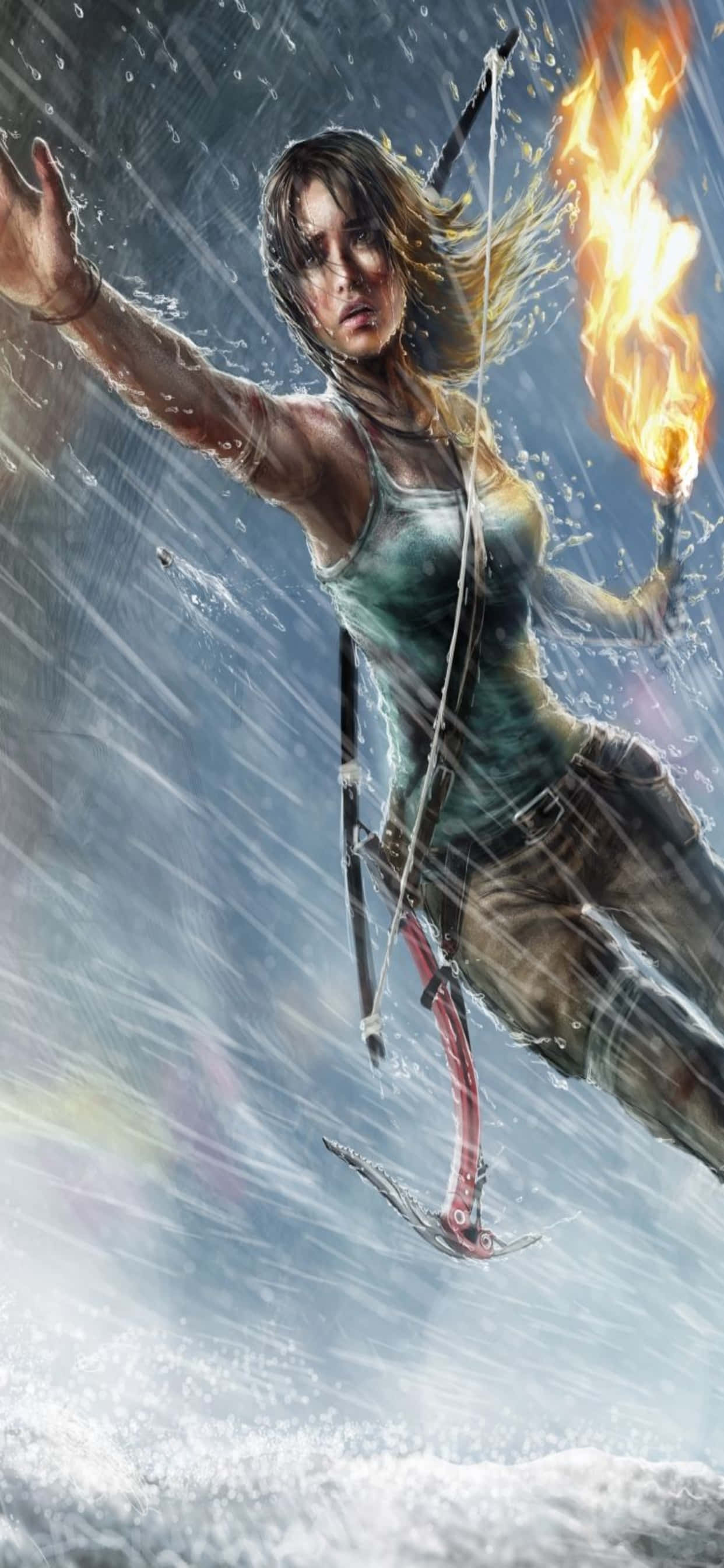 lara croft HD agtergrond Muurpapier