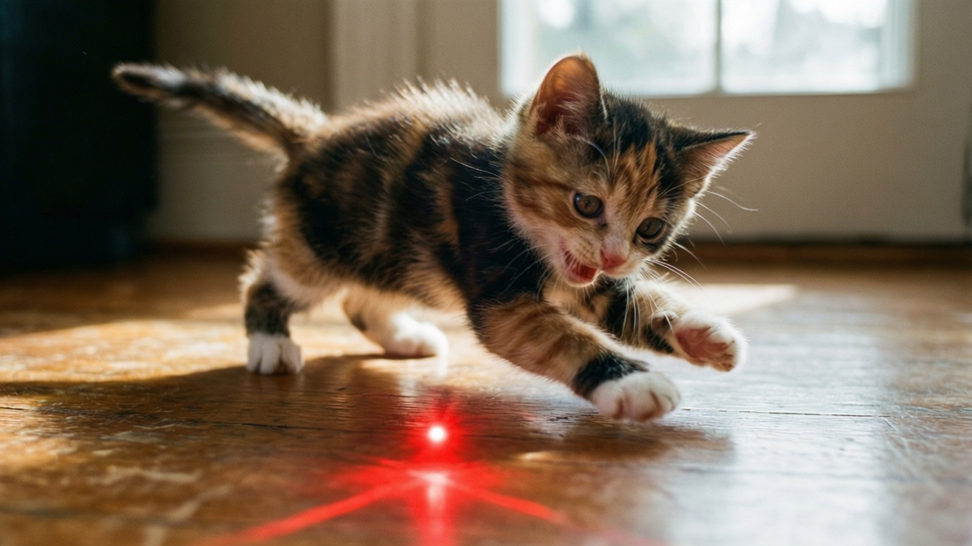 Laserjaag Muurpapier