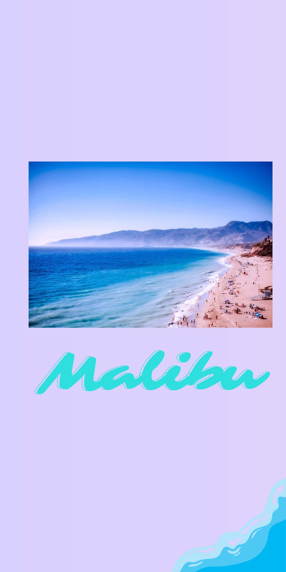 Laventel Strand Pixel 3 Malibu Agtergrond Muurpapier
