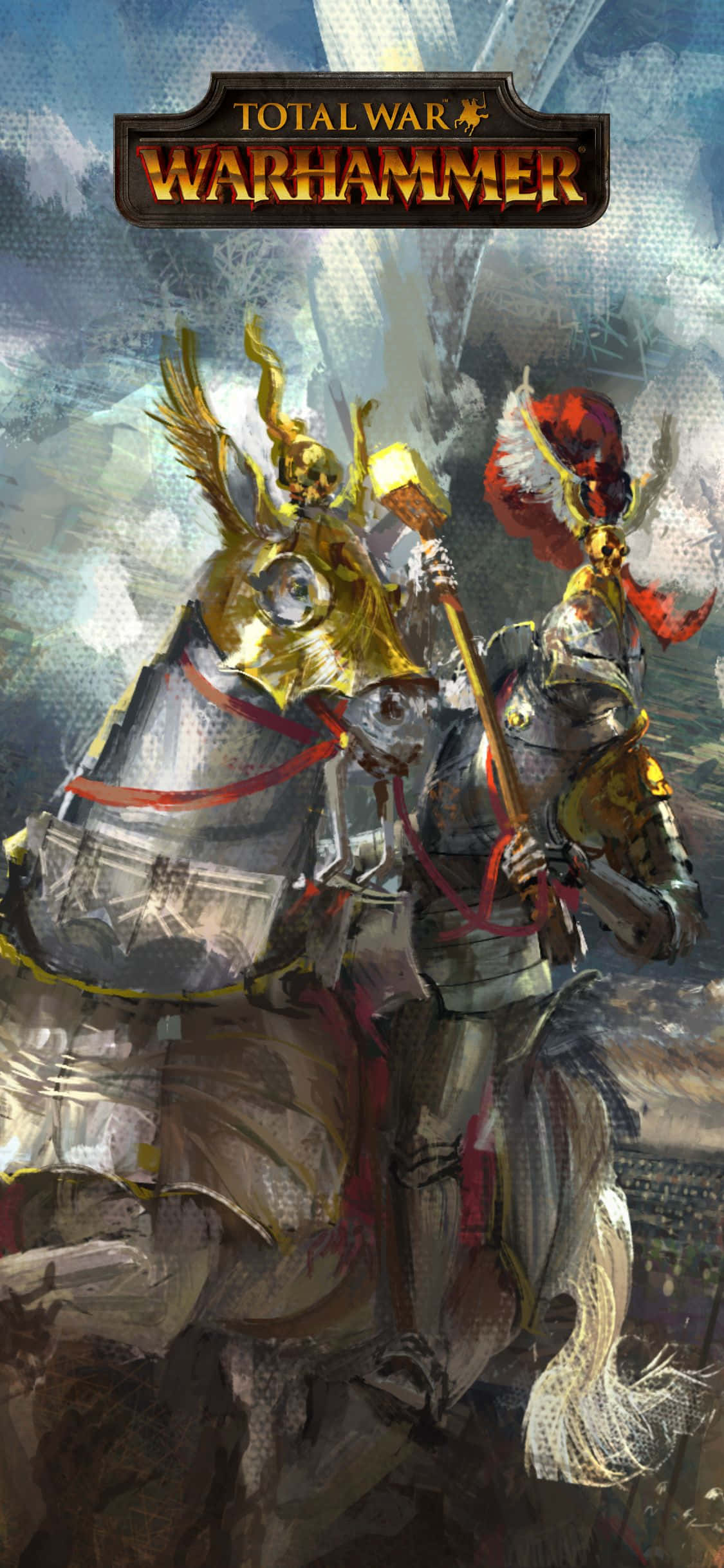 “Lei Jou Weermag na Oorwinning met iPhone X Total War Warhammer” Muurpapier