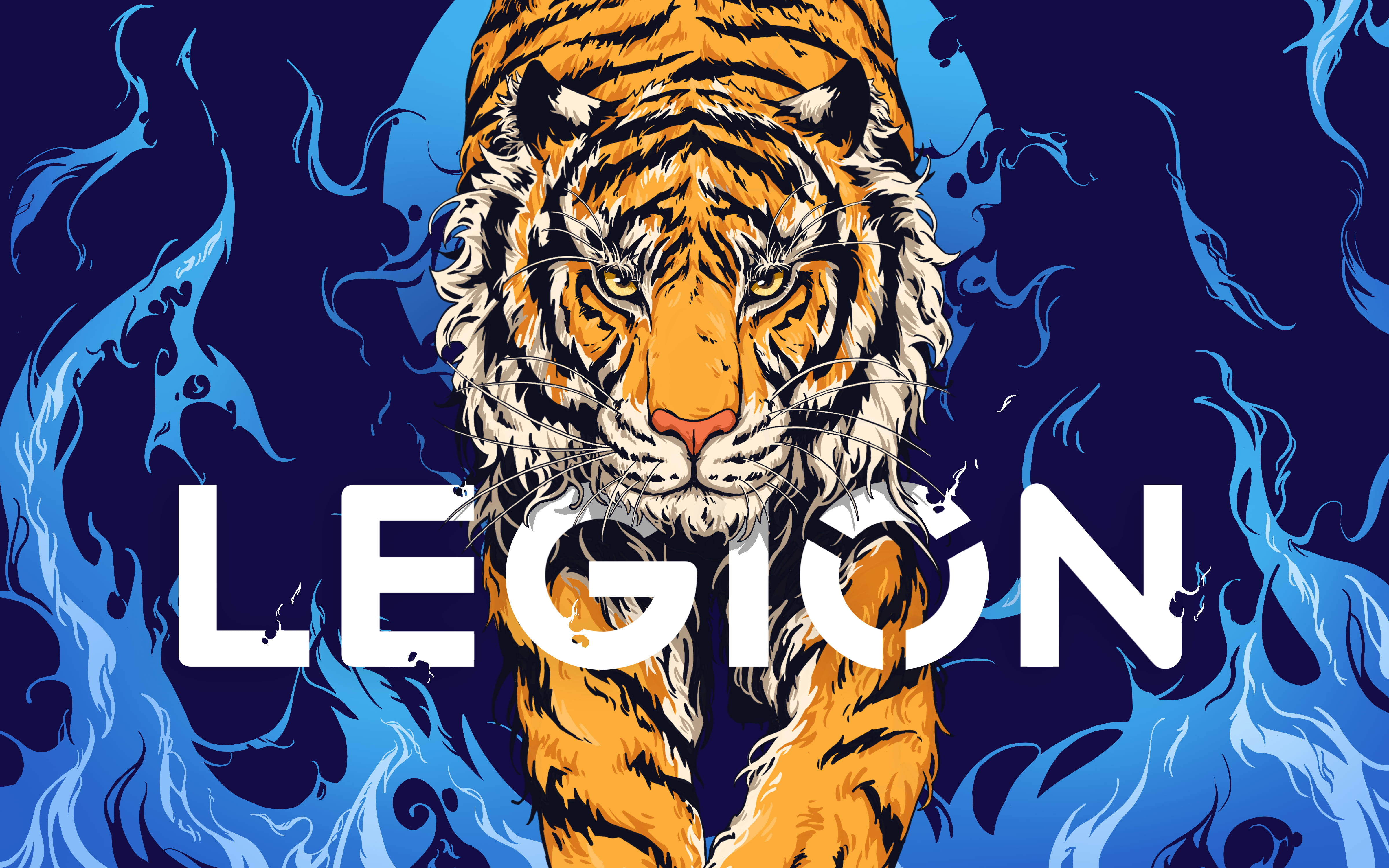 Lenovo Legion Speletjies-skootrekenaar met Tier Muurpapier
